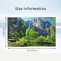 Vista 2 de Decktt Upper Yosemite Falls Yosemite National Park - Toalla de playa de 32 x 52 pulgadas, toalla de camping de microfibra de secado rápido, súper
