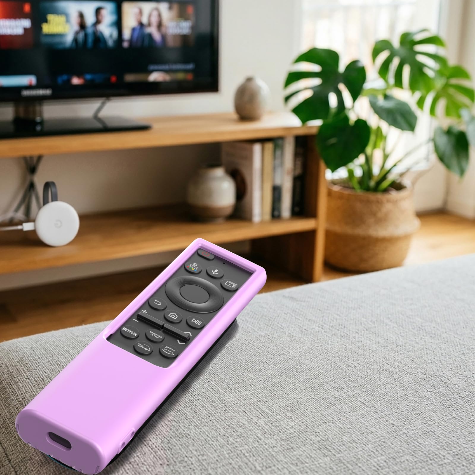 2 Stück Hülle kompatibel mit Samsung Smart TV Fernbedienung, Fernbedienung für Samsung Solar Cell Remote 2021/2022 BN59-01357 BN59-01385 BN59-01265A Universal Silikon Skin Sleeve Glow in The he Dark