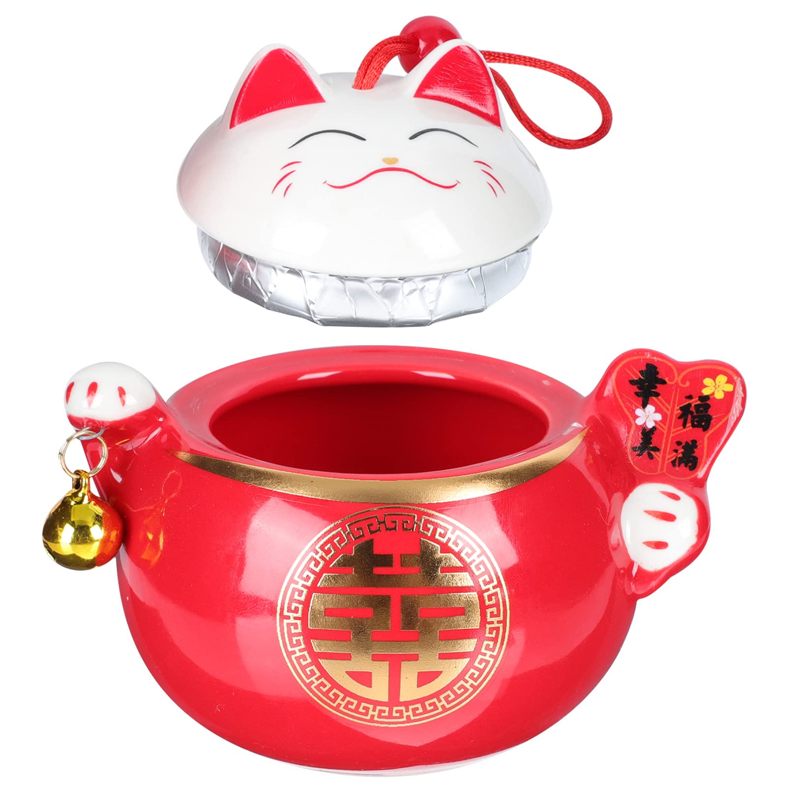 Amazon.com: Cabilock Ceramic Cookie Jar - Chinese & Japanese Lucky