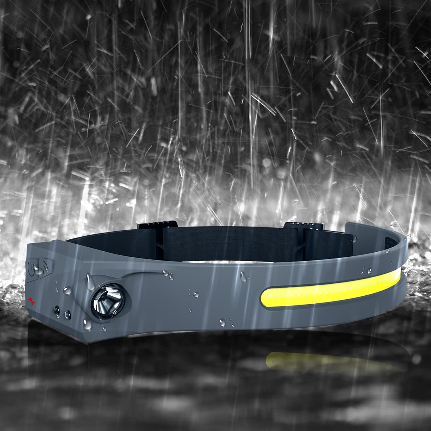 Rechargeable LED Sensor headlamp, 230°Lighting Wide-Area Beam LED Head Flashlight, with Motion Sensor, 5 Modes Adjustable, Lightweight and Waterproof, Suitable for Outdoor Camping : Tools & Home Improvement