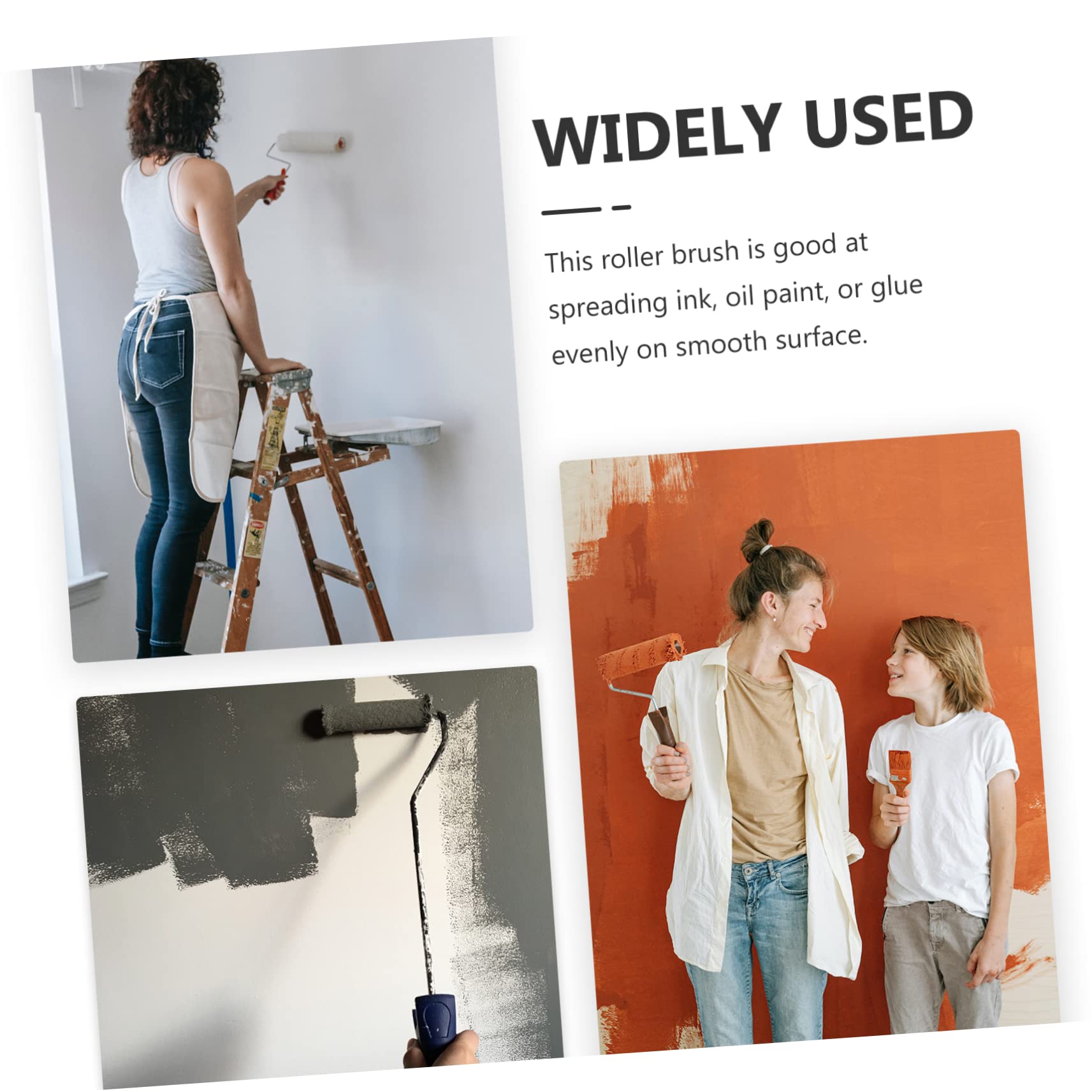 Tofficu Per Pittura in Microfibra Rulli Per Pittura Staccabili Per Professionale Applicazione Facile Su Soffitti e Mobili