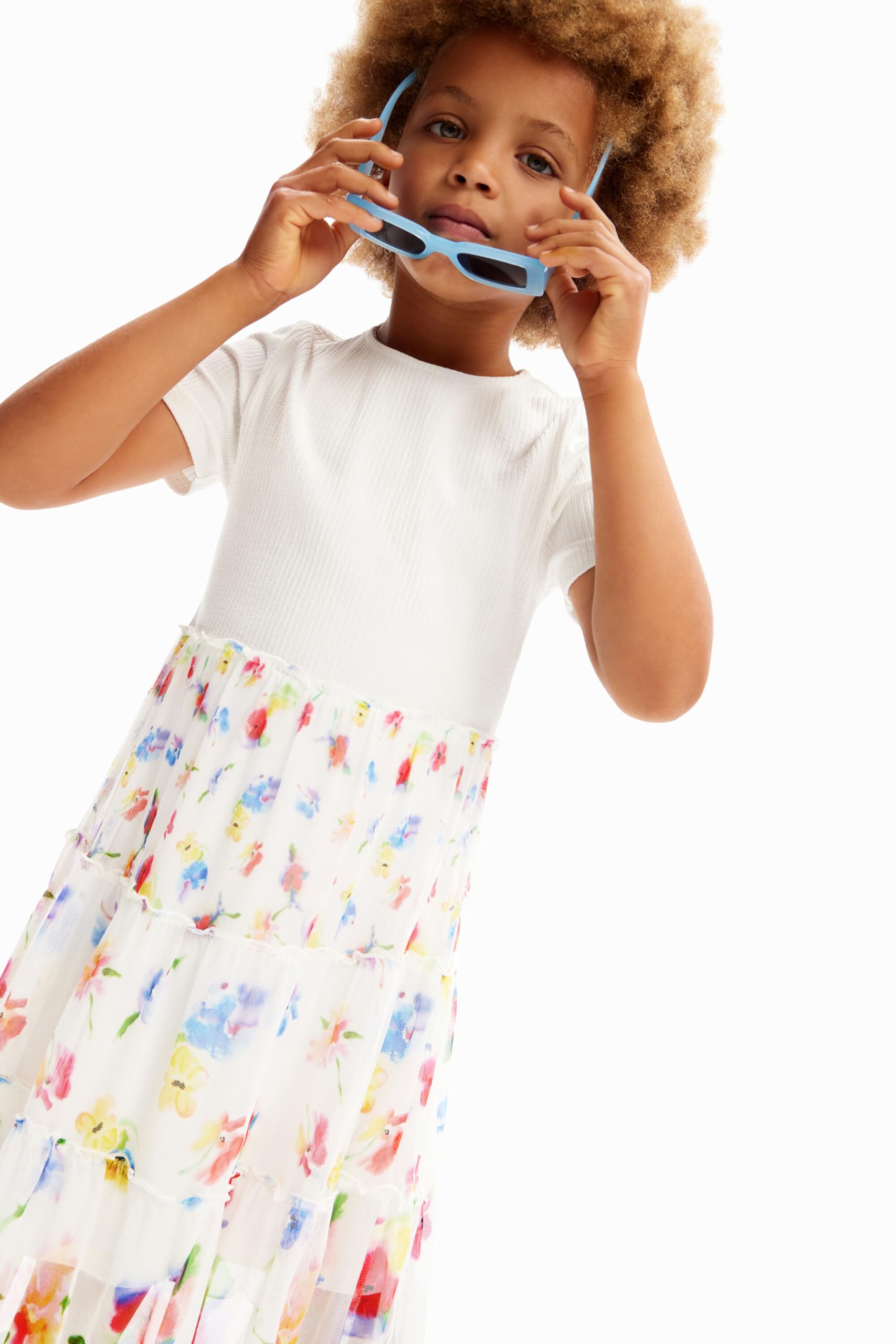Desigual Chaleco Batia Vestido para Niñas