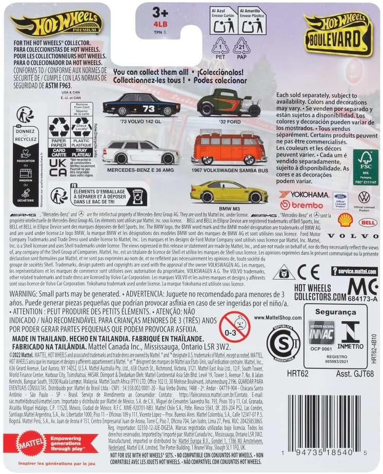 Hot Wheels Premier Boulevard 1967 Volkswagen Samba Bus/Toy