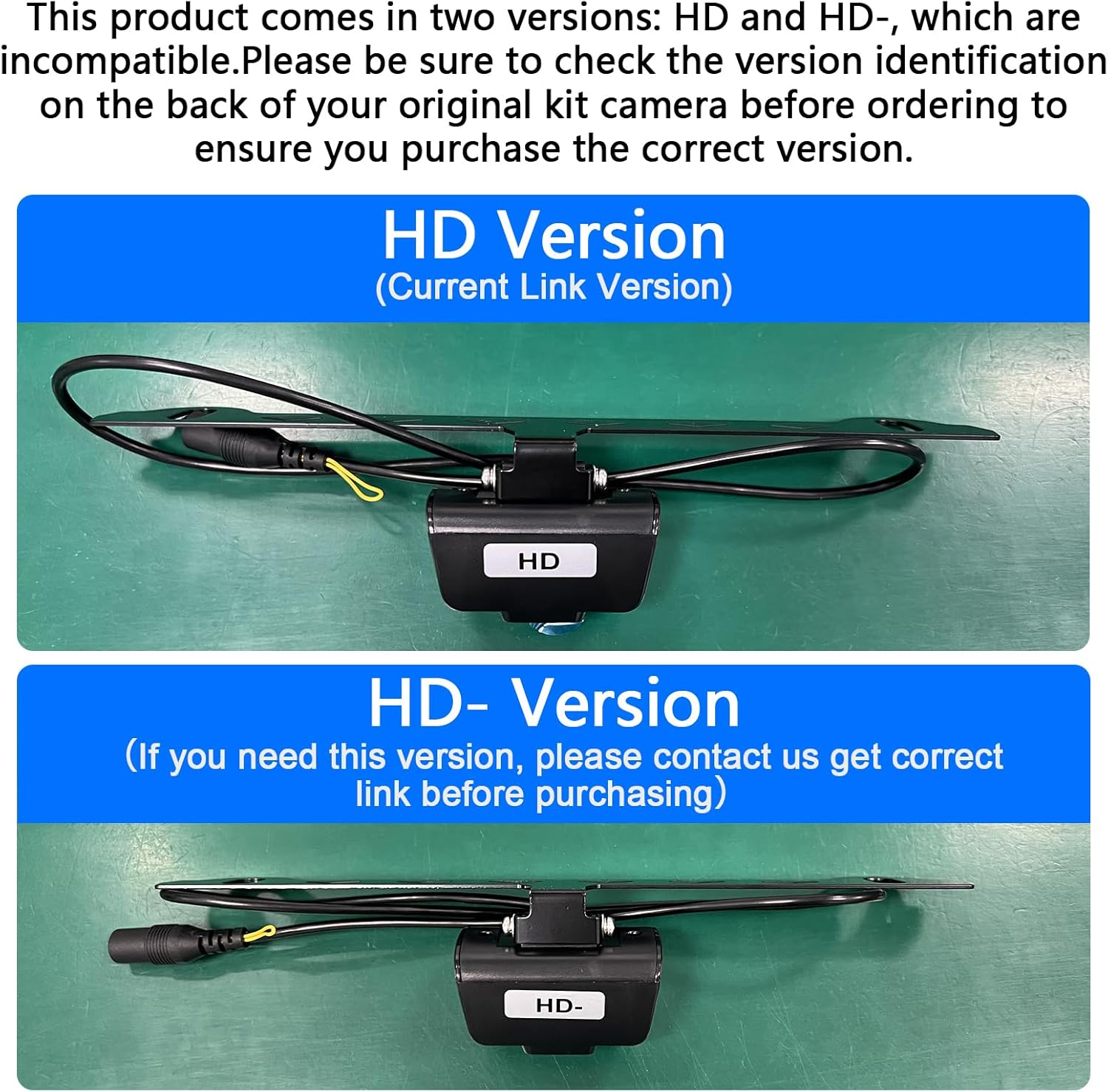 Yakry Y76 1080P License Plate Camera for 7 Inch Monitor