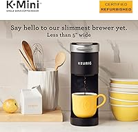 Vista 3 de Cafetera Keurig K-Mini, certificada reacondicionada, negra (Renovada)