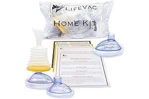 First Aid CPR Kit: LifeVac Home Kit - Portable Suction Rescue Device...