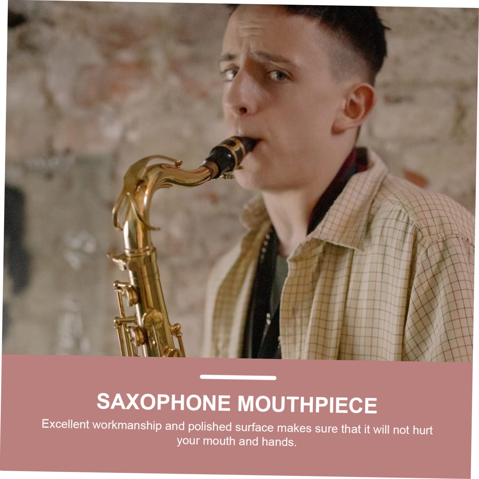 ibasenice 4ensembles Kit Complet Accessoires Pour Saxophone Alto Embouchure Anches Et Couvercles Pratique Et Pour Étudiants Et Débutants