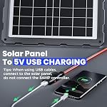 POWOXI Upgraded 20W 12V Solar Battery Charger car, Solar Panel Trickle Maintainer Kit with Smart PWM Charge Controller for Automotive, Motorcycle, Boat, Marine, RV,Trailer,Powersports, etc.