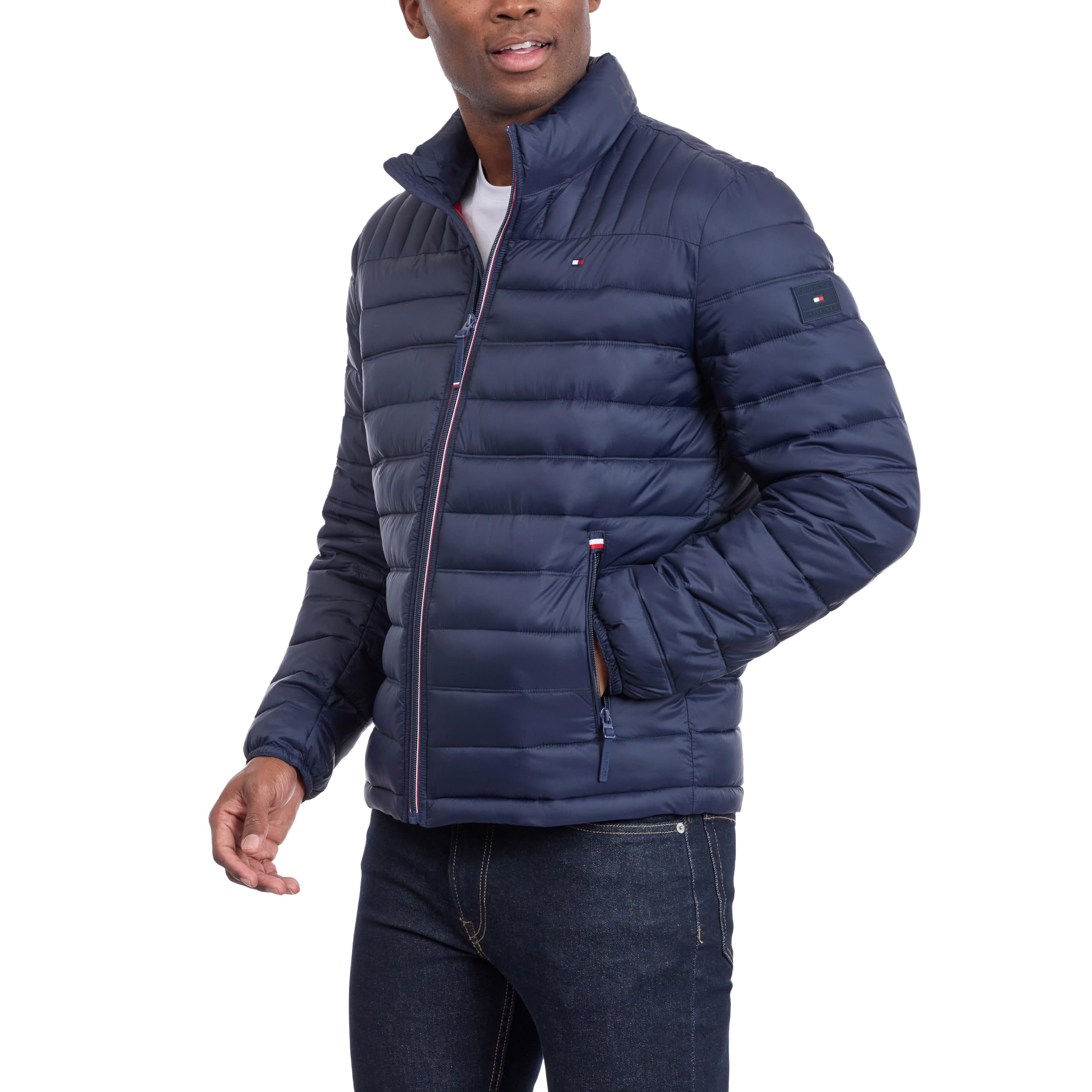 Tommy Hilfiger Adaptive Ultra Loft Lightweight Packable Puffer Jacket (Standard And Big & Tall) Cappotto alternativo in piumino Uomo