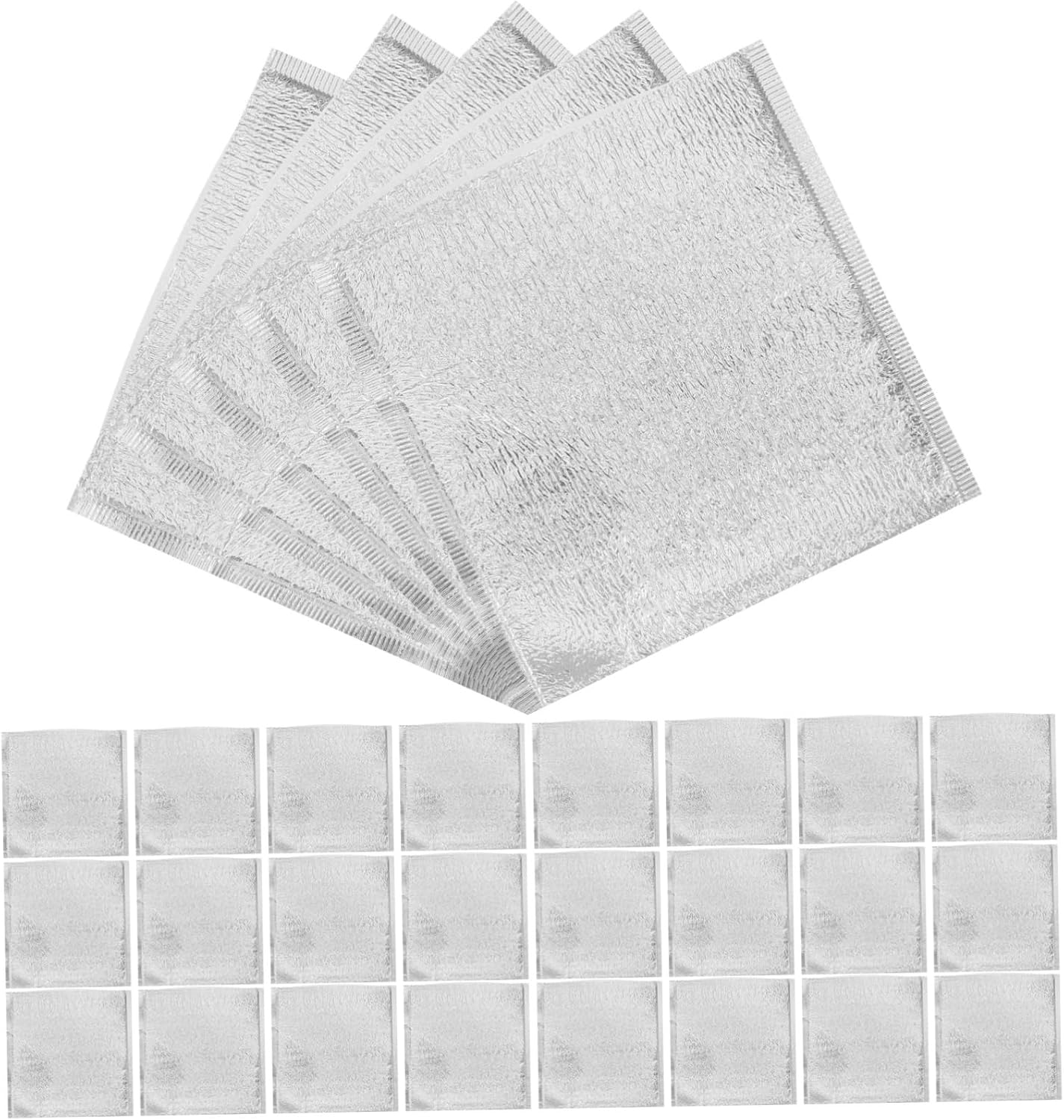 Ipetboom 50Pcs Aluminum Foil Insulated Pouch Portable Food Storage Bags