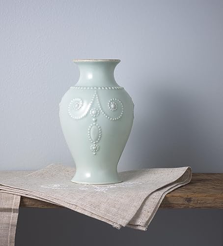 Miniatura 3 de Lenox Florero estriado French Perle de 8 pulgadas (Bluebell)