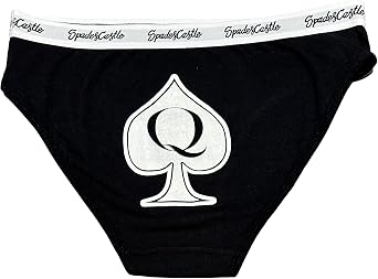 Queen of Spades Bikini Panty with Large QoS Symbol on Back