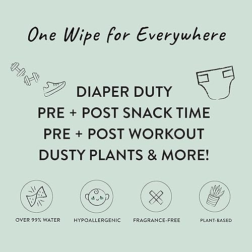 Miniatura 3 de The Honest Company - Toallitas limpiadoras para bebé con 99% de agua, respetuosas con el medioambiente, a base de plantas, hipoalergénicas, con