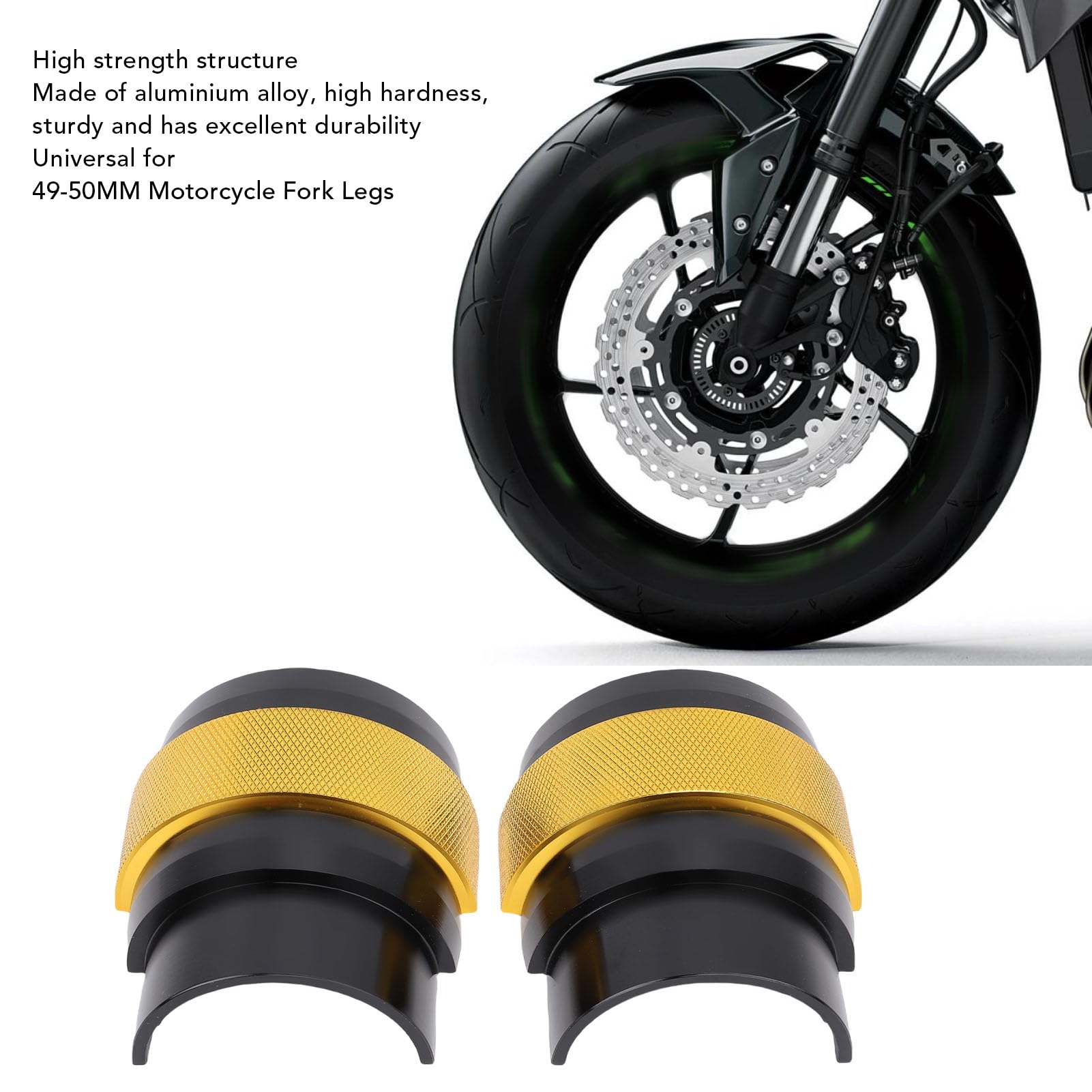 2 szt. Narzędzie kierowcy z uszczelką olejową widelca, narzędzie instalacyjne CNC ze stopu aluminium pasujące do konserwacji zawieszenia przedniego widelca motocykla od 49