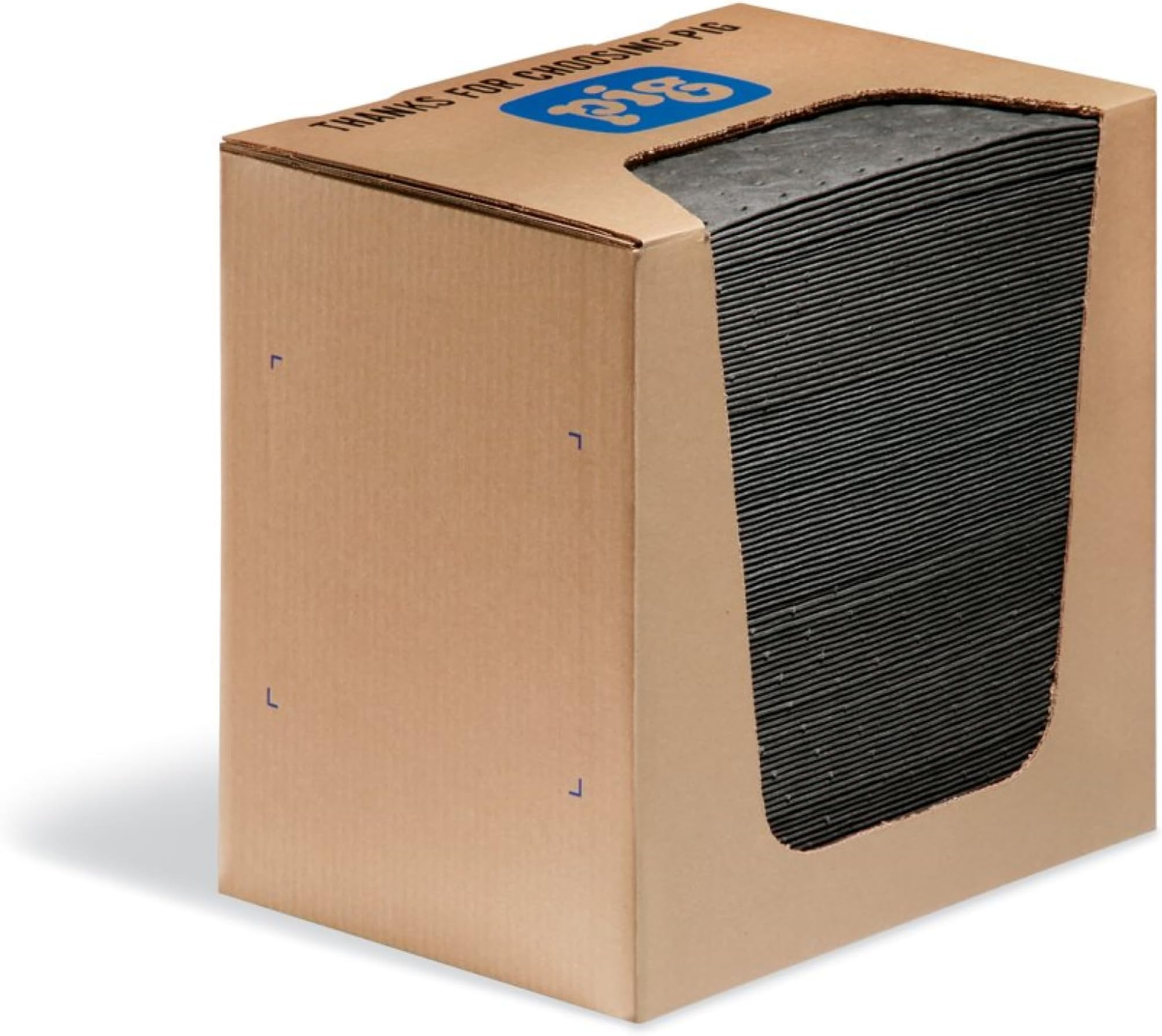 PIG Absorbent Mat Pads in a Dispenser Box | Absorbs up to 12.8 oz per pad | 10" W x 13" L | Heavyweight | 100 Pads | MAT251
