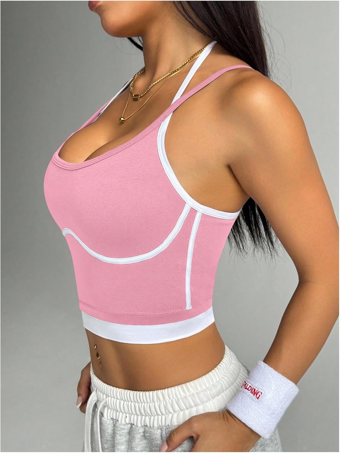 SweatyRocks Women's Workout Crop Top Criss Cross Athletic Workout Yoga Running Gym Casual Shirts - Image 5