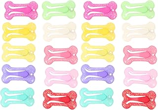 balacoo 20pcs Pet Grooming Card Small Dog Hair Bows Bows& Ribbons pet Hair Clips snap Hair Clip Cute Puppy Clips Dog Hair Clasp Kids Hair Clips Hair Accessory Metal Child Kitten Manual
