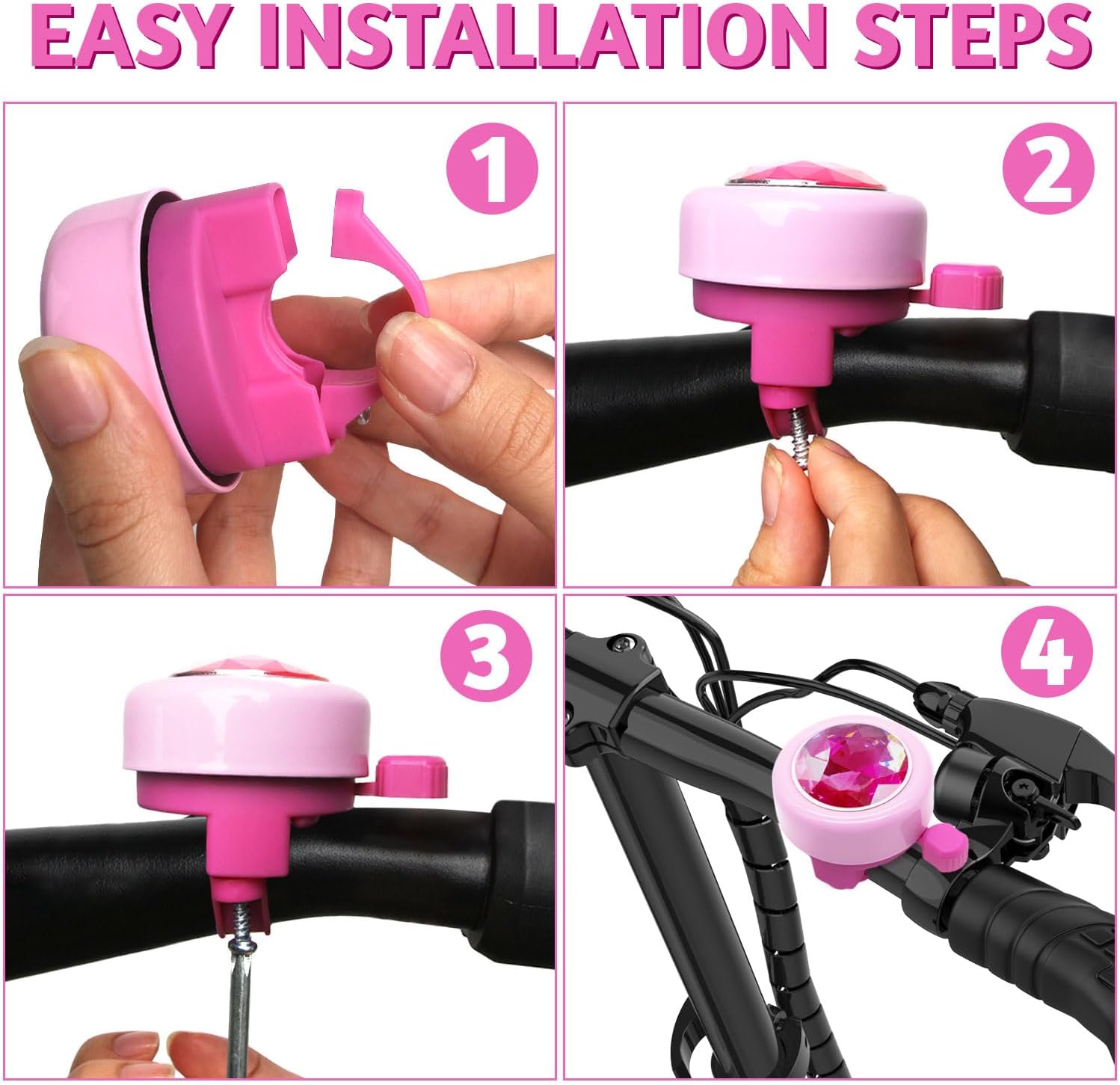 CHILDHOOD Bike Bell for Kids, Bike Accessories for Girls and Kids image 3