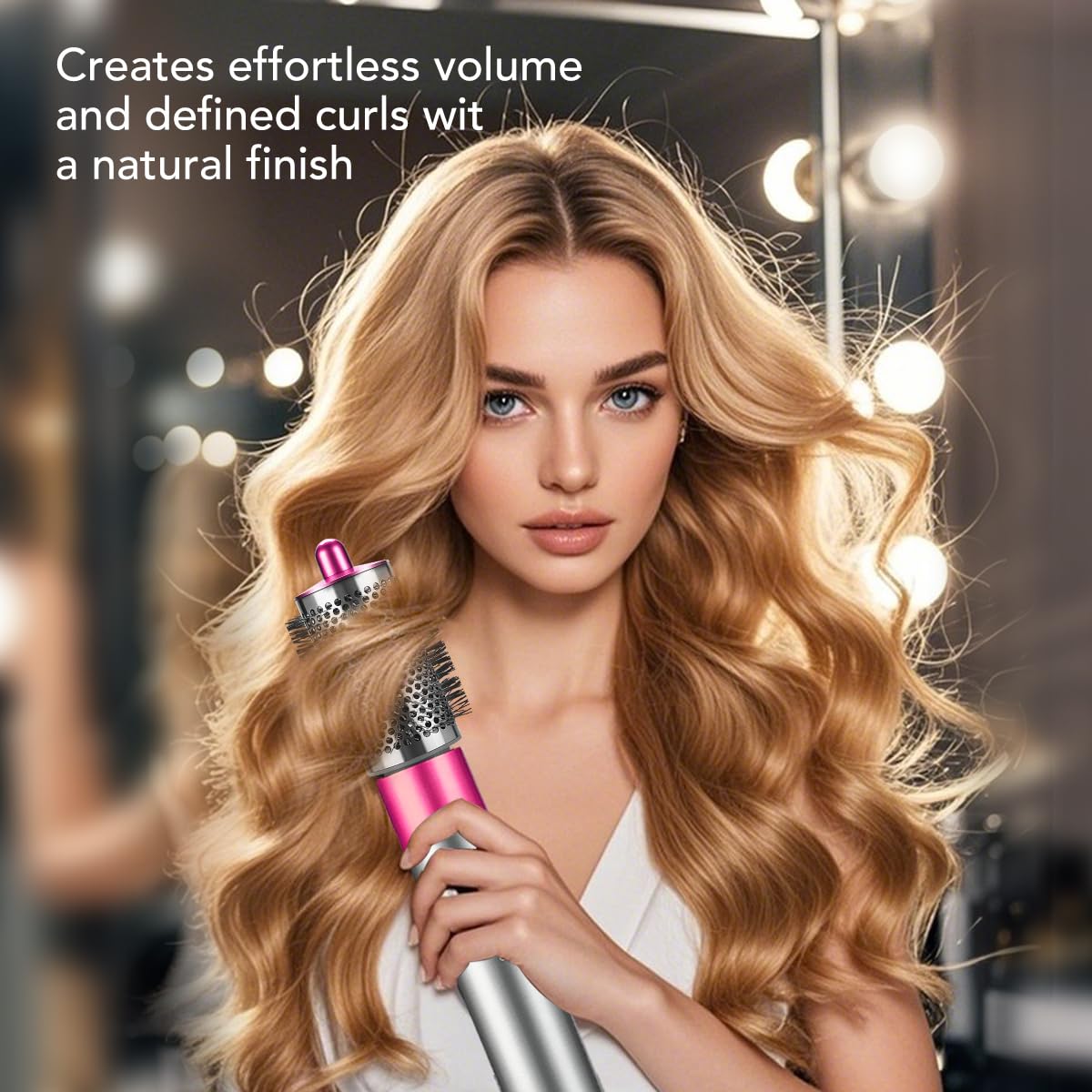 Large Round Volumizing Brush for Dyson Airwrap Styler Big Round Brush Volumizer Attachment for or Dyson Airwrap HS01 HS05 HS08 - Image 4