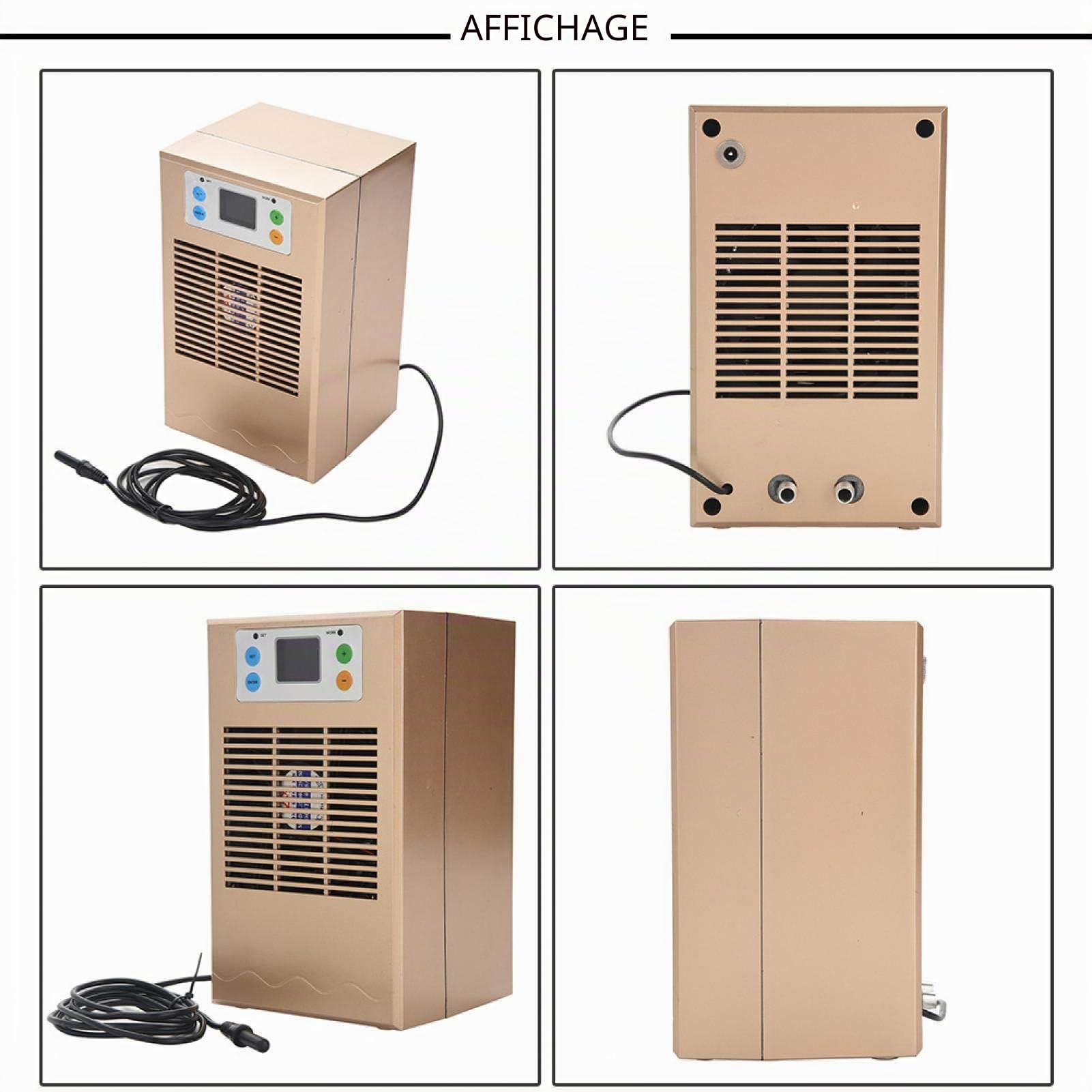 Refroidisseur d'aquarium professionnel, 70 W, système de refroidissement pour réservoir de poissons, régulation précise de température, for aquariums d'eau douce et marine, élevage et recherche | Système de Refroidissement pour Réservoir de Poissons,Régul