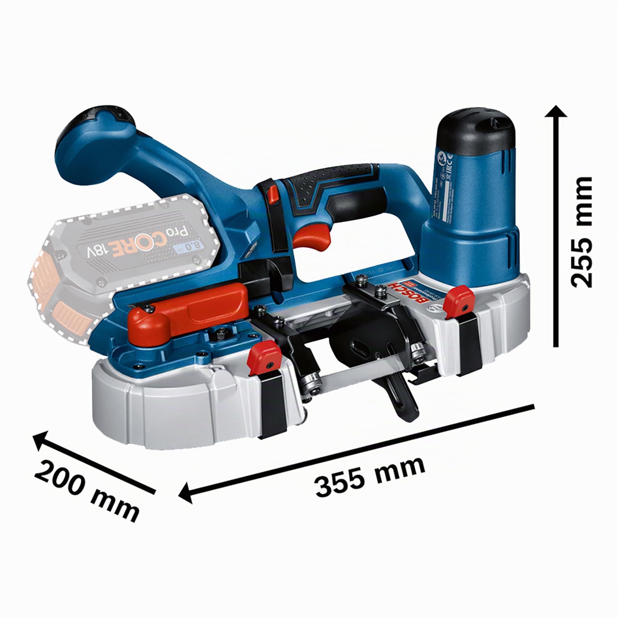 Bosch Professional scie à ruban sans-fil GCB 18V-63 18V