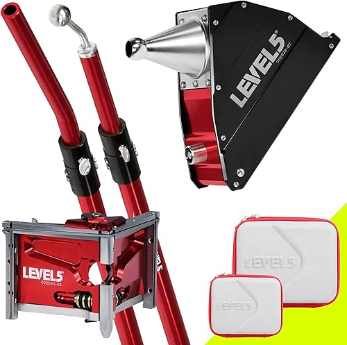 Caja aplicadora de esquina de 7 pulgadas + acabador de esquina de 3 pulgadas + mango estándar - LEVEL5 Grado profesional Herramienta