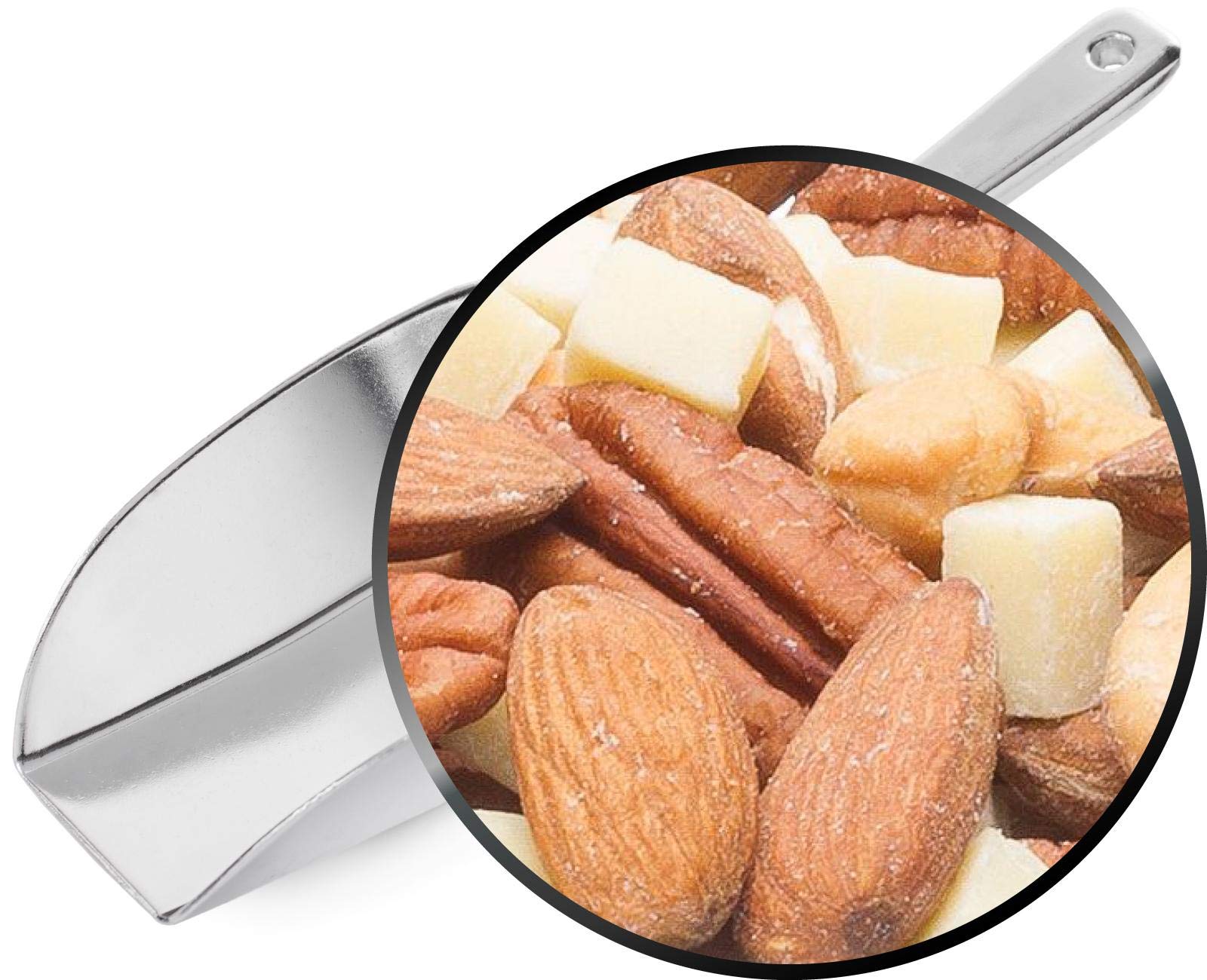 1 x 3kg Premium Studentenfutter mit weisser Vollmilchschokolade & Cashew Pekannuss Mandel leicht gesalzen vegetarisch glutenfrei