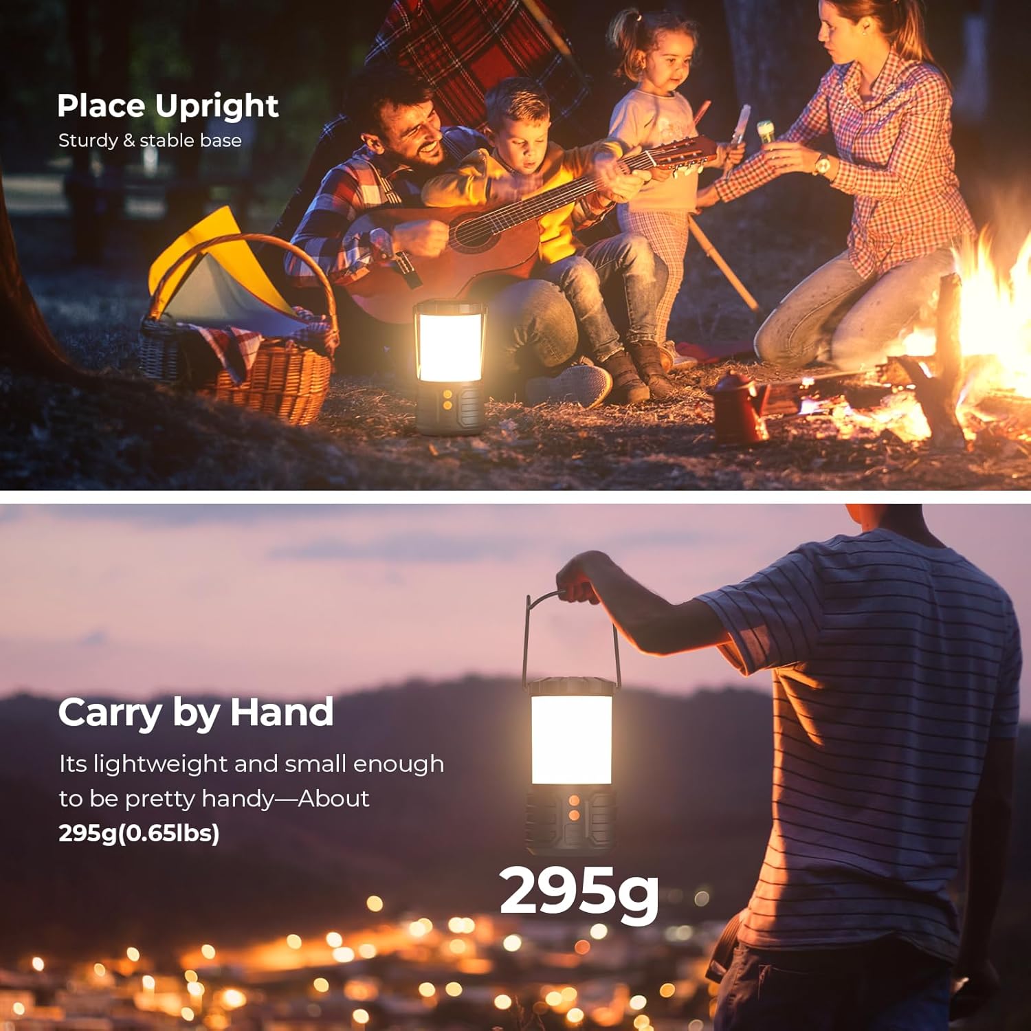 2 Pack Camping Lantern,Led Camping Lanterns,5000mAh Rechargeable Battery Emergency Lights for Power Outages,3 Colors,IPX4 Waterproof Portable Flashlight Camping Tent Light for Home or Hurricane Hiking