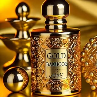 Comparable to Gold Bakhoor Alcohol-Free Perfume Oil – 8ml Travel Size Roll-On Glass Bottle, Long Lasting Fragrance, 98% True-to-Scent, Clean Scent Perfume, Main Accords - Woody, Smoky, Sweet
