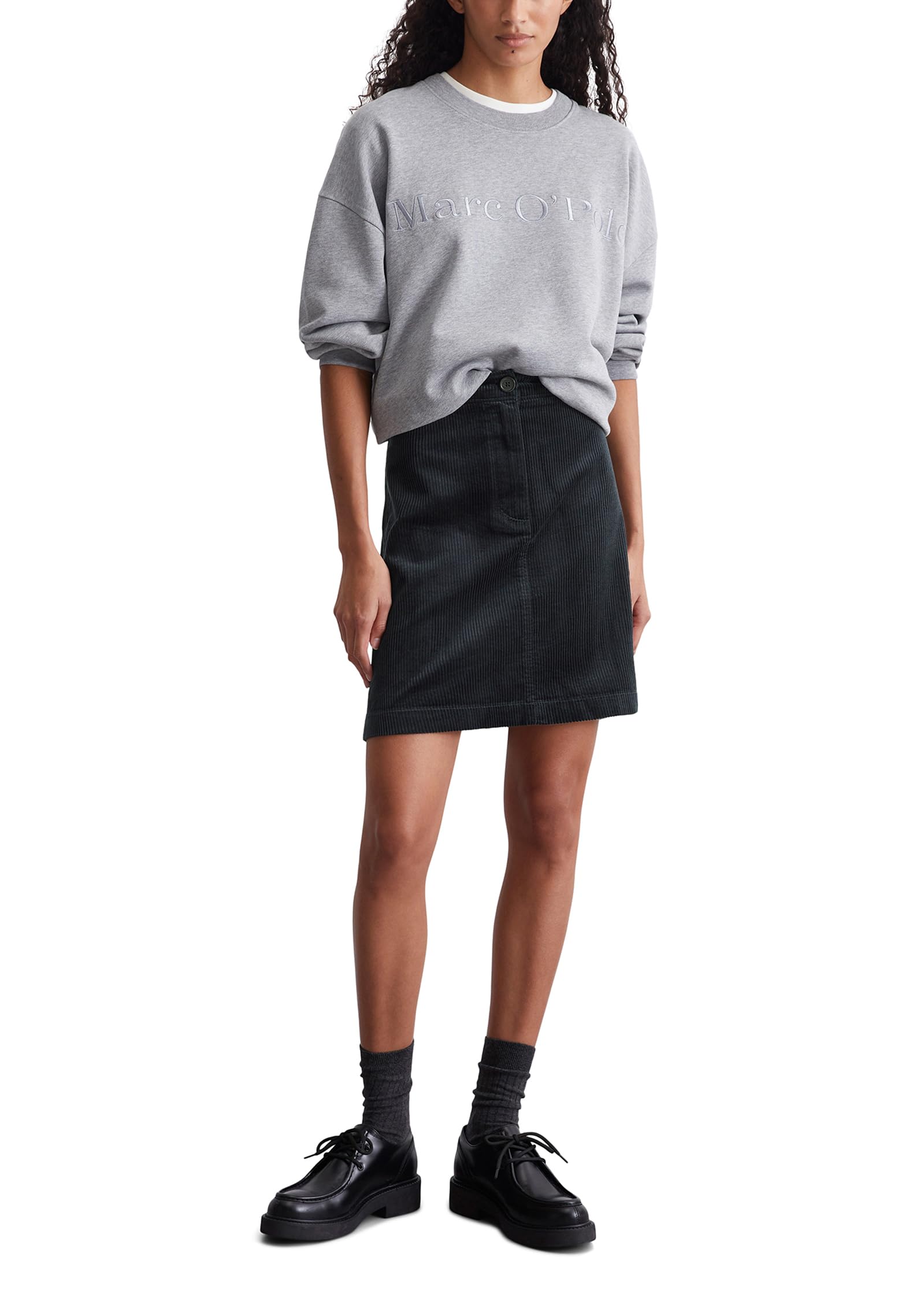 Marc O'Polo Damen Minirock aus Cord High Waist