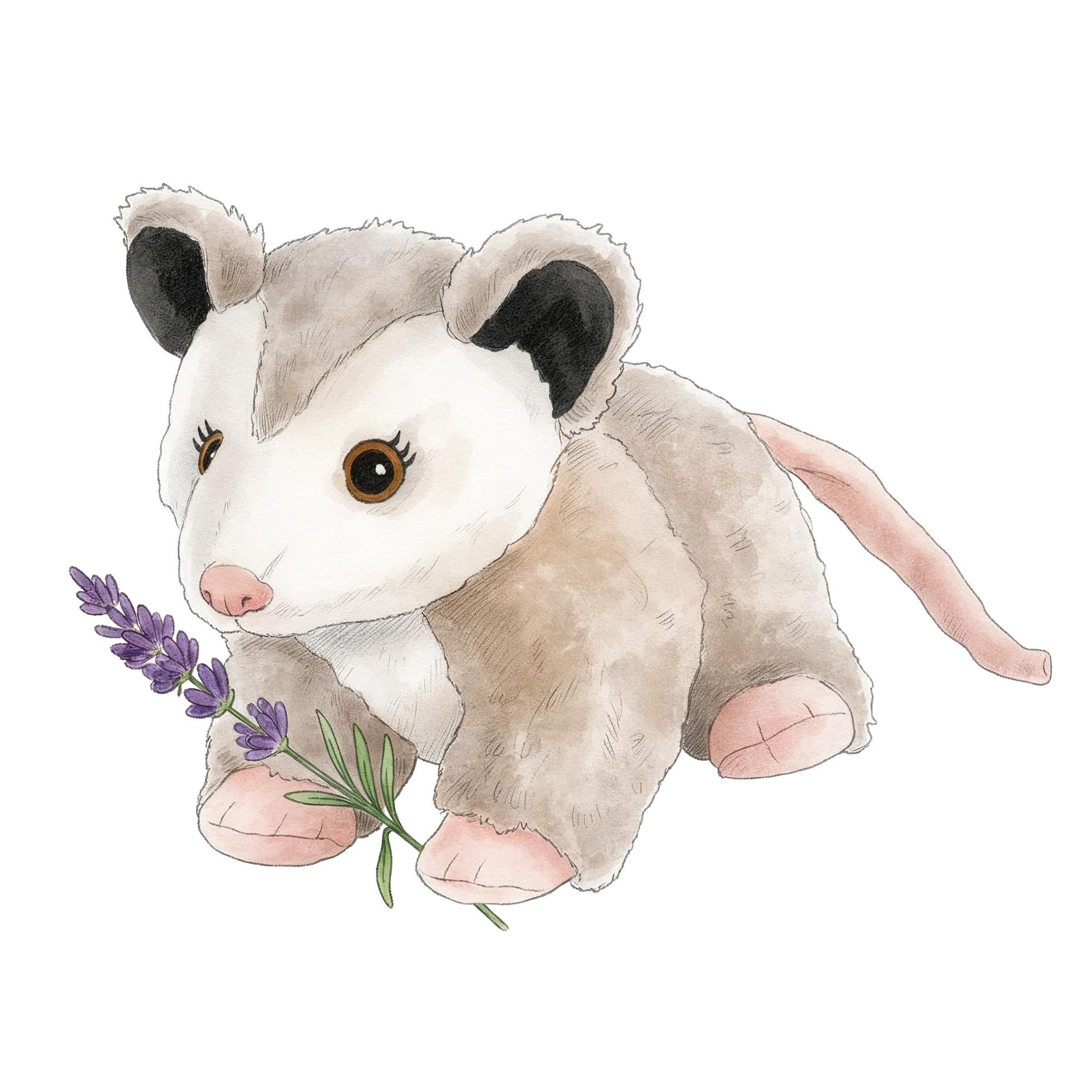 Warmies® Wärmekissen/Stofftier "Opossum" Hirse Lavendelfüllung ca.30cm 700g (exklusives Warmies-Design für Greenlife Value)