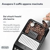 De’Longhi Eletta Explore - Perfetto Machine à Café Automatique avec LatteCrema Mousseur à Lait Automatique, 50 Boissons en une Seule Touche, Écran Tactile Couleurs, Gris Foncé (ECAM452.57.G) - 3