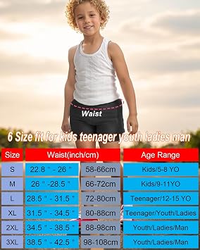 Reomoto Kids Hip Protection Pads Shorts Skiing Skating Snowboard Hip Protection Pads for Teenagers