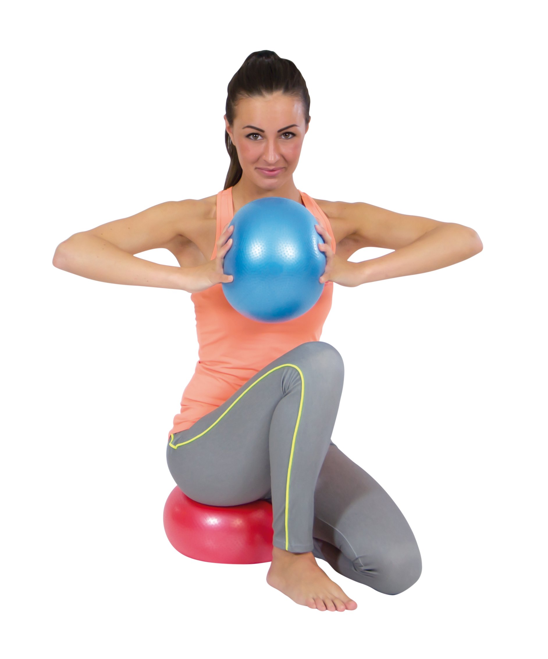 GYMNIC Over Ball Softgym Balle Gonflable Ø 23 cm Rouge, pour Enfants de 3 Ans et Plus, idéale pour Les Jeux de motricité, Les activités ludiques et la Coordination, Facile à gonfler et à Transporter