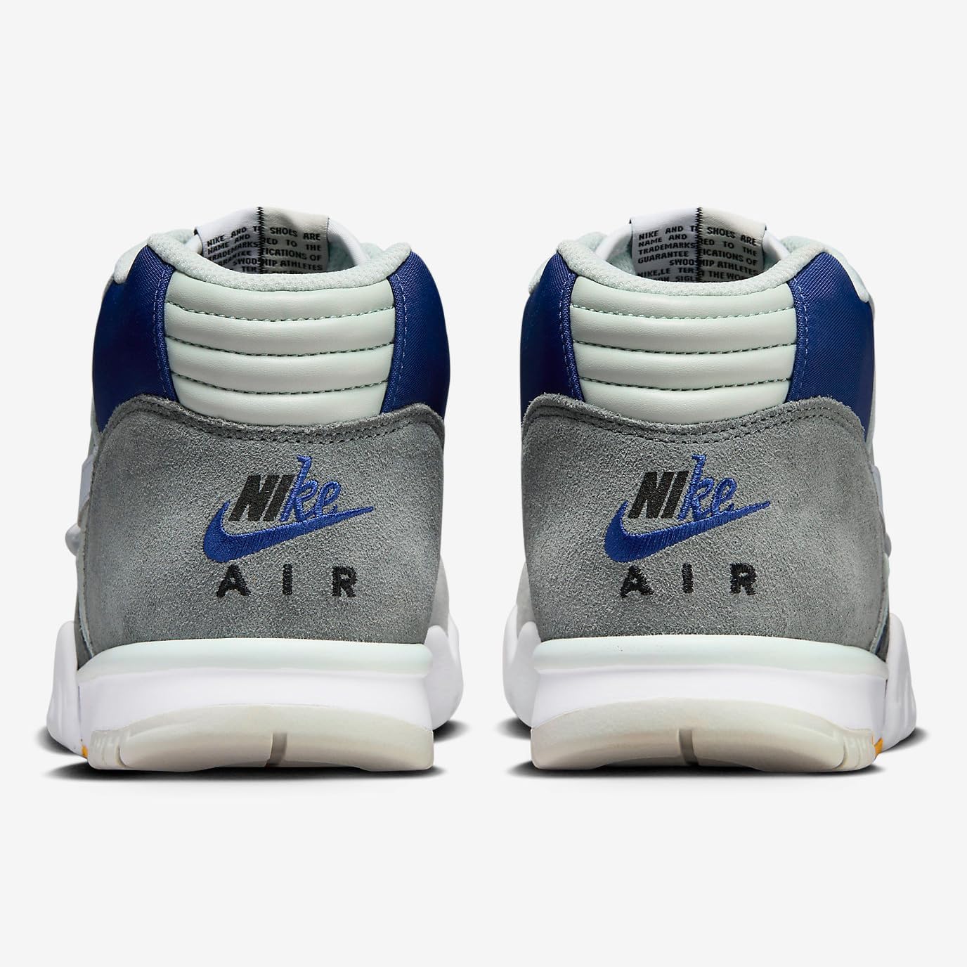 Nike Air Trainer 1 Men's Shoes (FB8886-001, Light Silver/Black/Deep Royal Blue)
