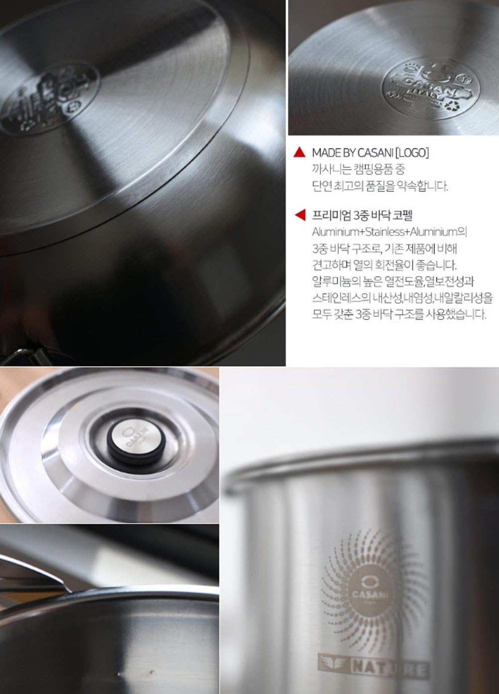 Non-stick Stainless Steel Camping Cookware Outdoor Backpacking Pan Cook Set Portable Cooking Picnic Bowl Pot Hiking Gear