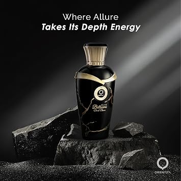 Orientica Arte Bellissimo Dark Desire Eau De Parfum 2.5oz/75ml Notes of Bergamot Lemon Spices Amber Ginger Musk - Citrus Spicy Arabic Perfume for Women & Men - Perfumes Arabes de Mujer y Hombres