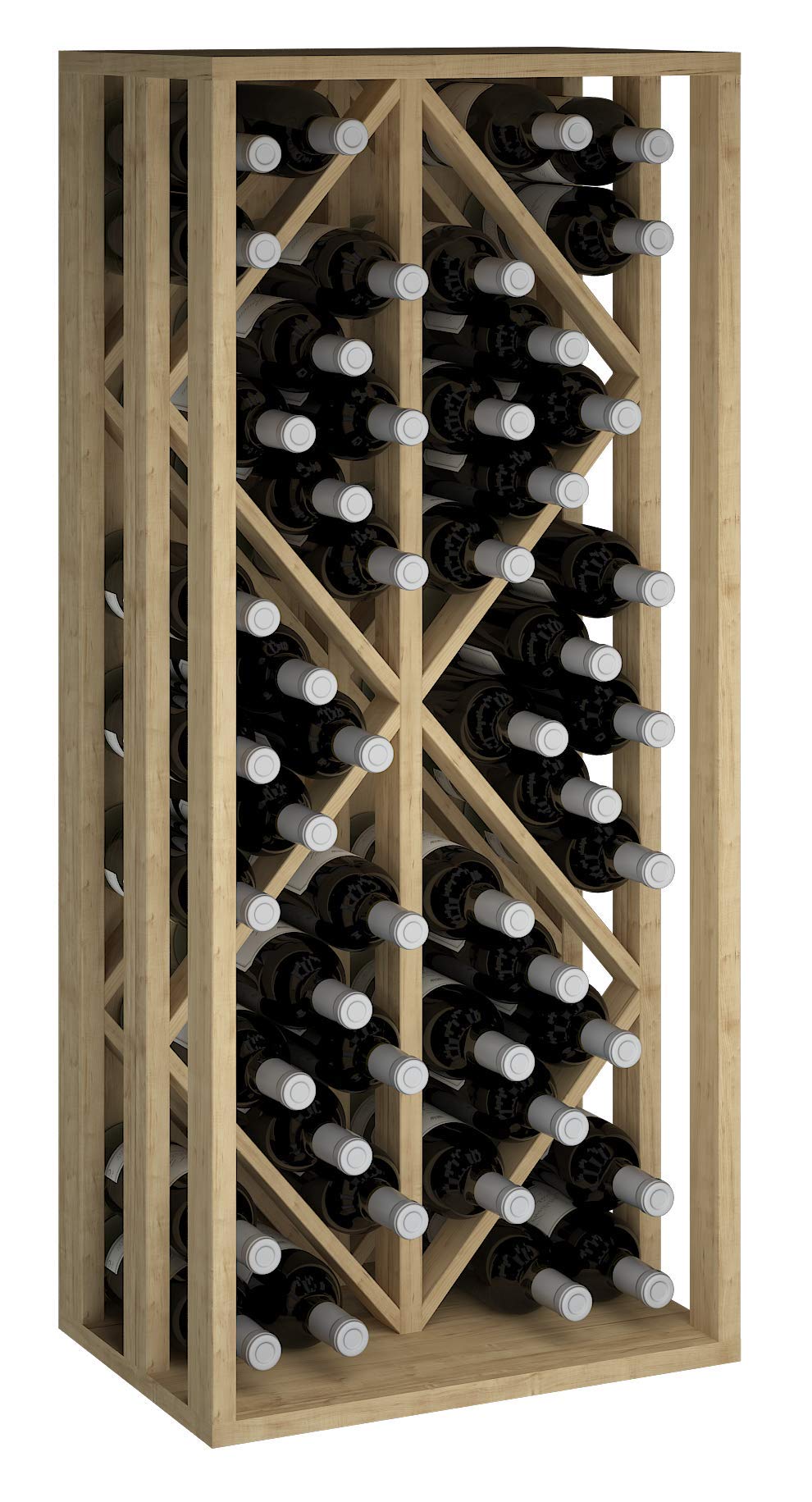 Botellero Fabricado en Pino para 48 Botellas