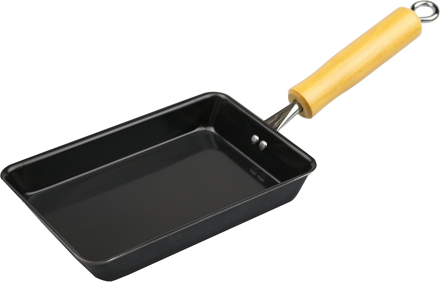 Pearl Metal HB-2408 Tsubamesanjo Iron Egg Frying Pan, Induction Compatible, Eggs Frying Pan, Black Egg, 4.7 x 7.5 inches (12 x 19 cm)