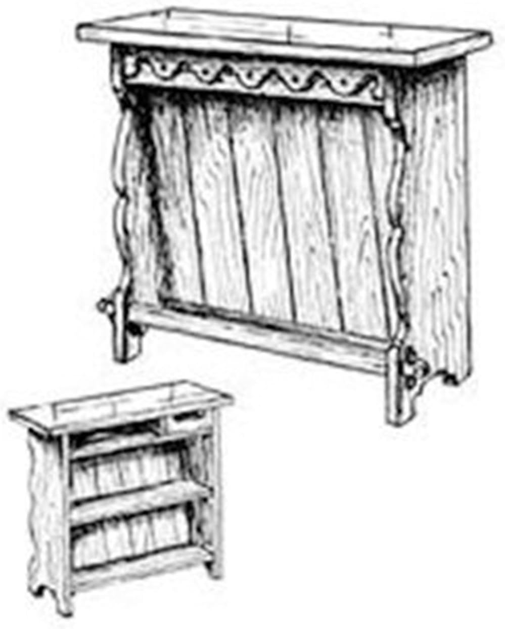 Woodcraft Project Paper Plan To Build Home Bar - Material Not Included