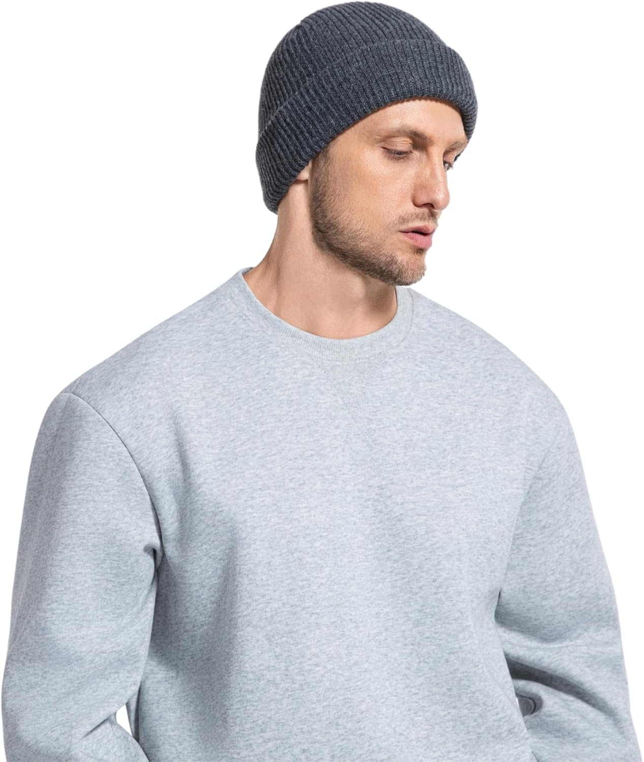 Warm Beanie for Men Women Fleece Lined Thick Winter Skull Cap Unisex Knit Cuffed Cap - Image 4