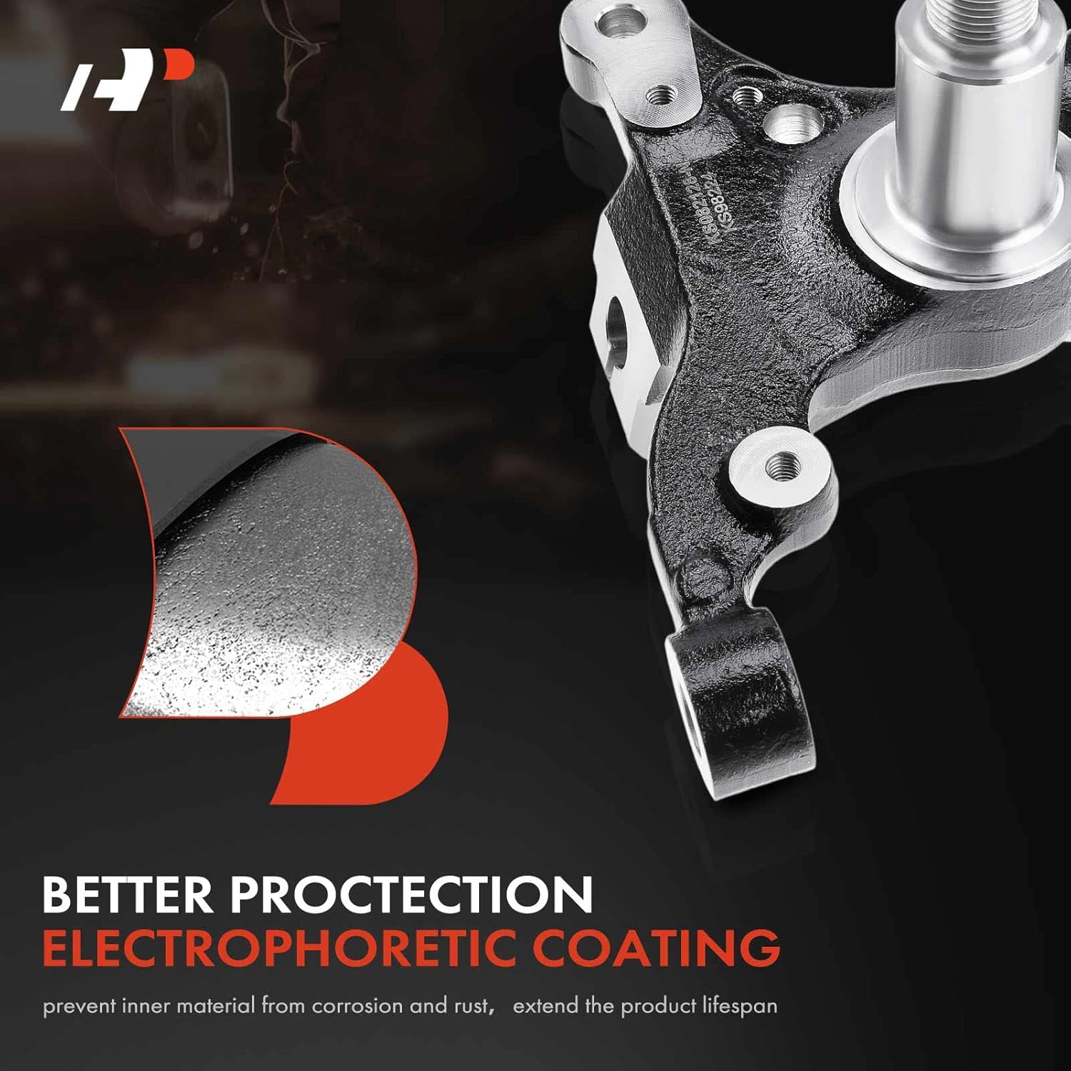 A-Premium Front Right Suspension Steering Knuckle Compatible with Ford Mustang 2005-2010, Passenger Side