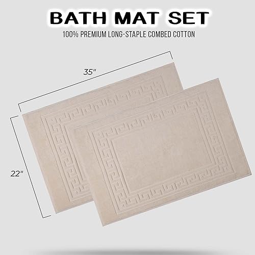 Miniatura 3 de Superior Alfombrillas de baño de algodón pesado, alfombras de baño para accesorios de baño, alfombra lavable para ducha, baño, inodoro, decoración