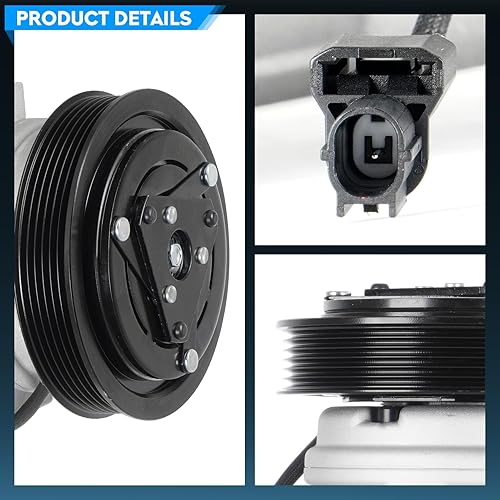 Miniatura 2 de Embrague de compresor de aire acondicionado A/C para Acura MDX 3.7L 2007-2013, Honda Odyssey 3.5L 2008-2017, Honda Pilot 3.5L 2008-2015, 2007-2014