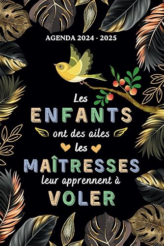 Cadeau Maitresse D'école: Très joli AGENDA à offrir à sa maitresse, institutrice , éducatrice | Planificateur hebdomadaire 152 pages une semaine sur 2 pages .