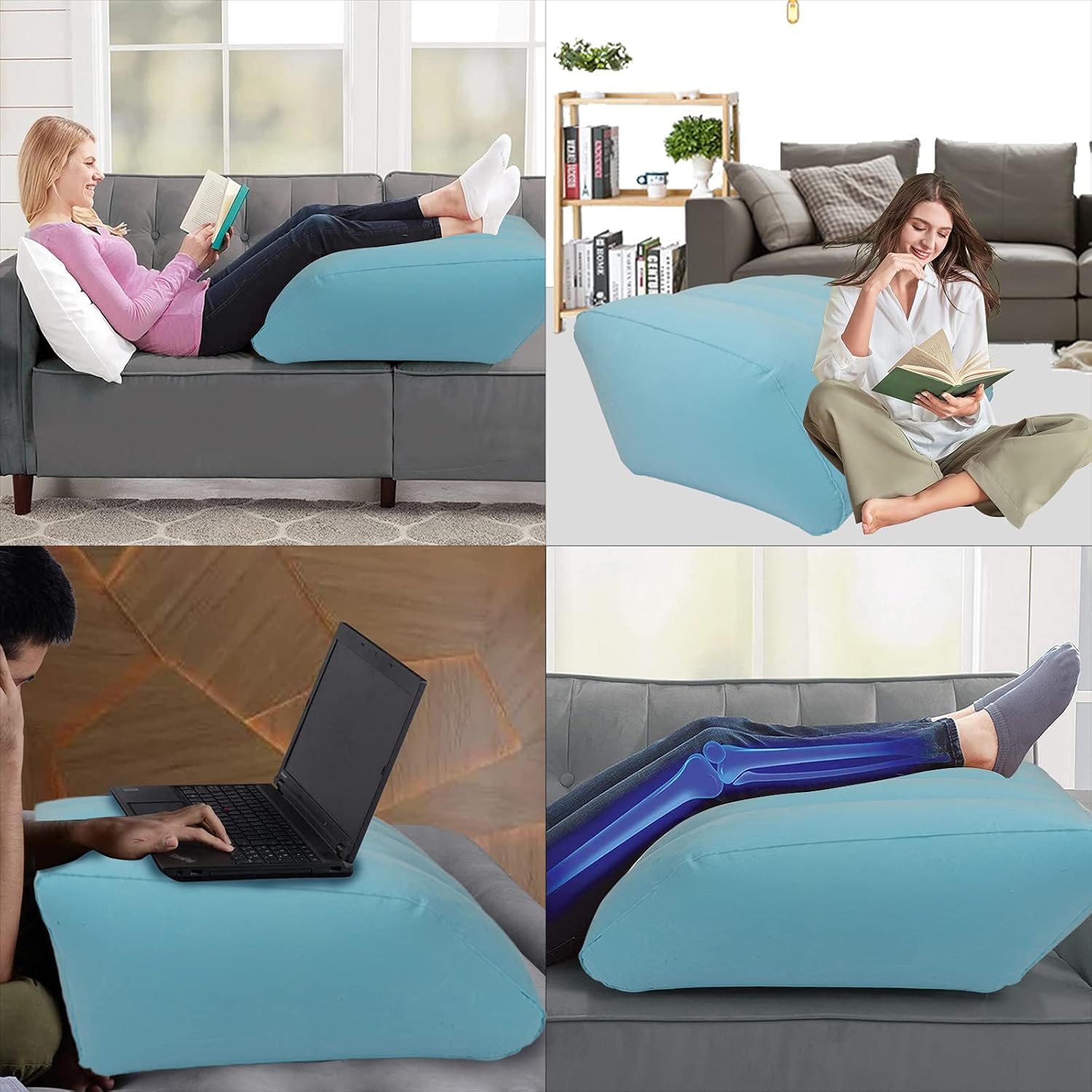 inflatable leg elevation pillow