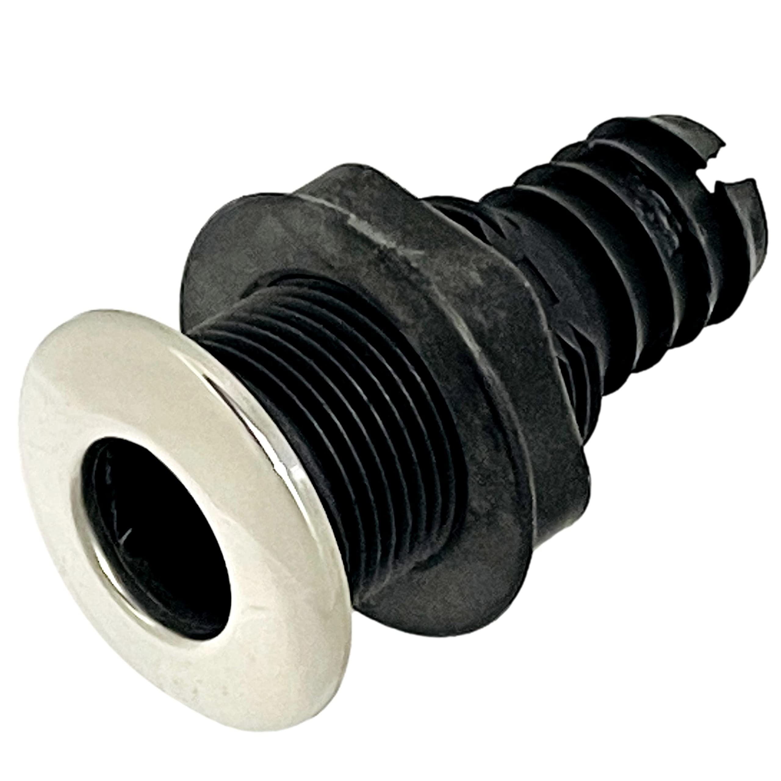 Thru-Hull Bilge Skin Fitting 1" 25mm Boat Marine Stainless Steel Drain Plug