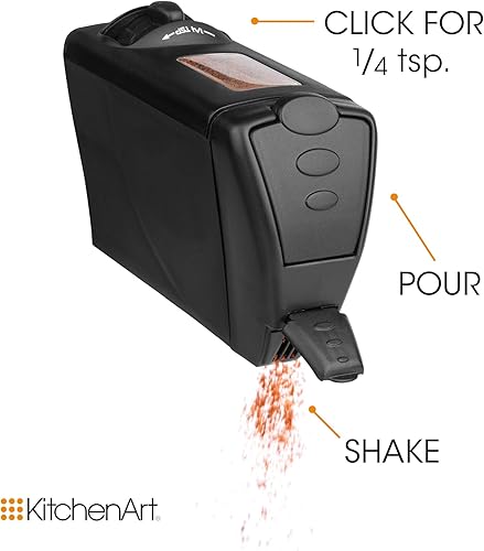 Miniatura 5 de Kitchen Art Select-A-Spice Auto-Measure Pro Carrusel de 12 compartimentos color negro 95 x 95 x 65 pulgadas