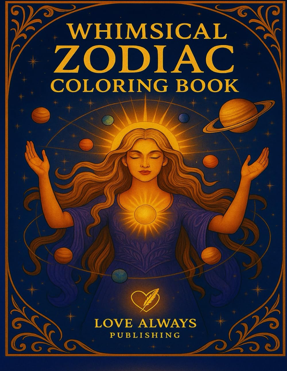 Whimsical Zodiac Coloring Book: A Celestial Journey Through the Stars