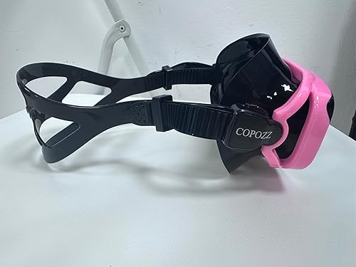 Miniatura 8 de COPOZZ Máscara de buceo juvenil, bajo volumen, sin empañamiento, esnórquel, buceo, gafas de buceo, máscara de vidrio templado, gafas de buceo sin